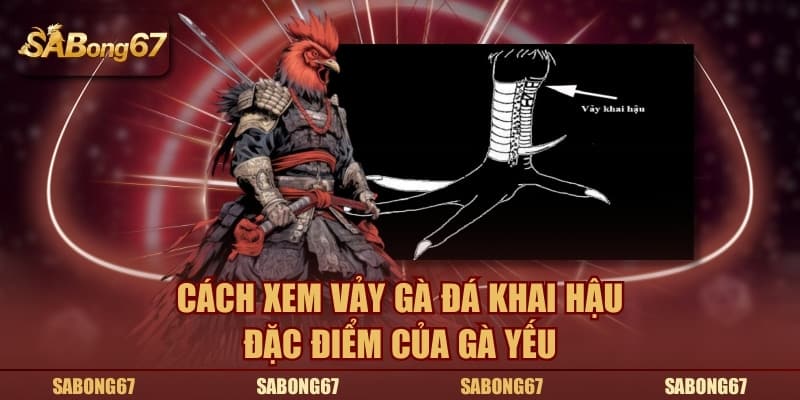 Cách xem vảy gà đá khai hậu đặc điểm của gà yếu